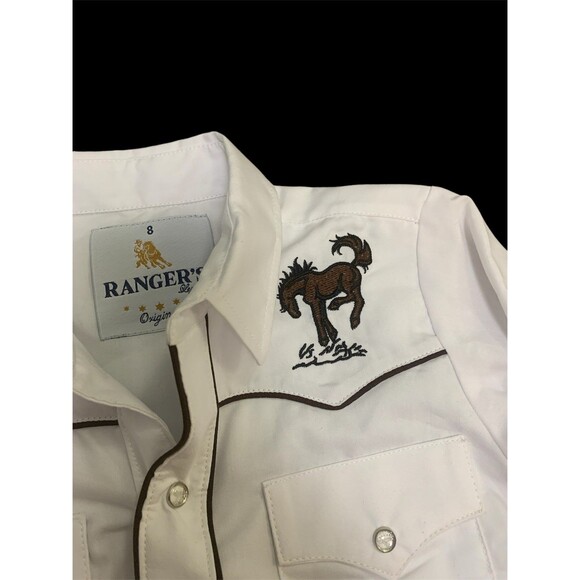 Embroidered Rangers cCowboy Western shirt - Picture 2 of 5